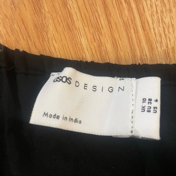 ASOS Fuller Bust Beach Maxi Black Size 6 - Picture 8 of 9